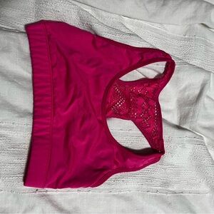 Champion Magenta Lace Back Sports Bra